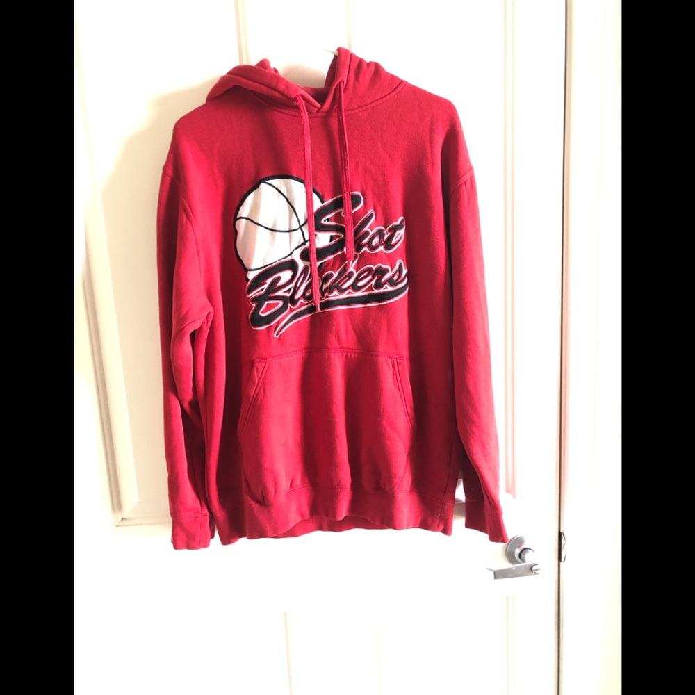 •EXCO• Men Red ‘Shot Blocker’ hoodie